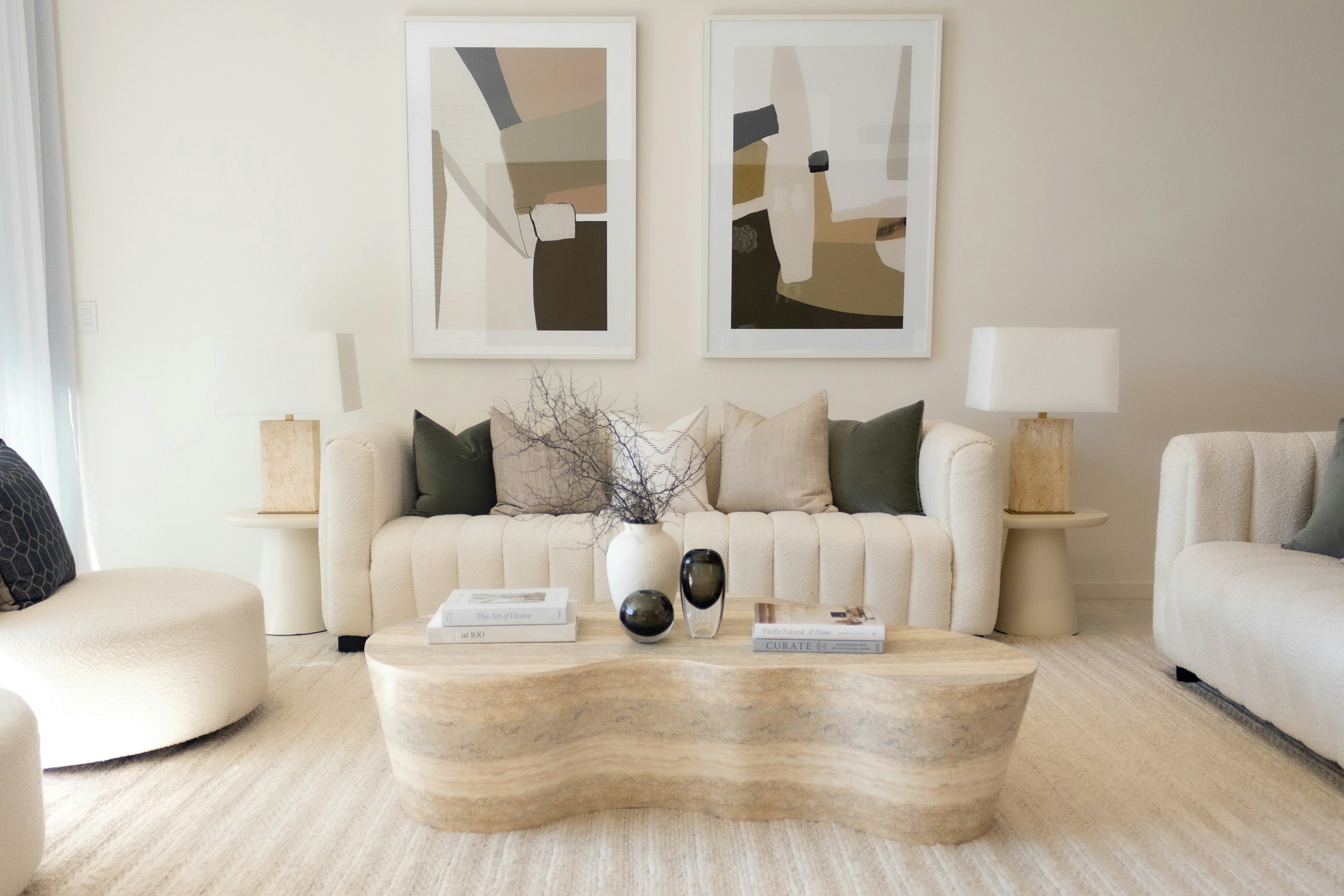 Calm neutral living room